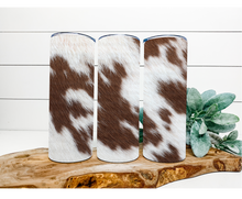 Load image into Gallery viewer, Cow Hide Skinny Tumbler
